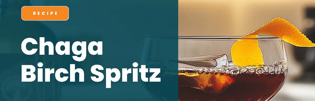 The Chaga Birch Spritz - A Healthy & Complex Herbal Mocktail or Soda